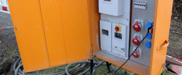 Baustrom bei Elektroinstallation Maas in Zeitz